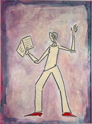 Alexander Bilu, Figurative Original Painting On Board