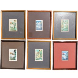 (6) MINIATURE (20th C) PERUVIAN LANDSCAPES