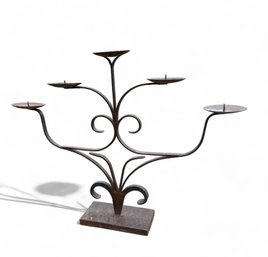 Large Wrought Iron Candelabra