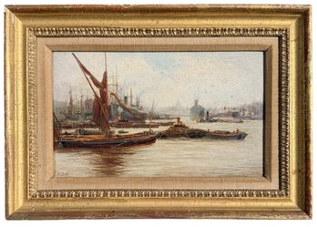 ENGLISH SCHOOL ((19th / 20th C) River Thames & Pool Of London