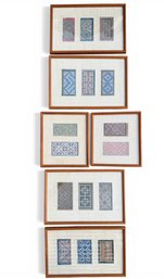 (16) MINIATURE TIGHTLY WOVEN PATAGONIAN TEXTILE EXAMPLES