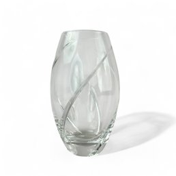 Tiffany & Co, Crystal Swirl Vase