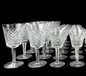 Waterford Crystal Alana Claret Wine Glasses, 24 Pcs