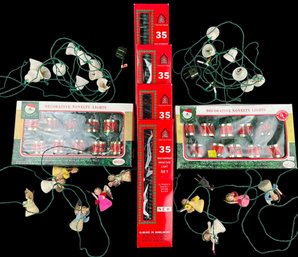 Vintage Christmas Lighting, Made In Italy And Misc 10 Strands