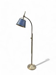 Decorative Crafts Heavy Brass Floor Lamp With Tole Shade