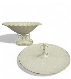 Mid Century Lenox Aquarius Compote And Serving Dish