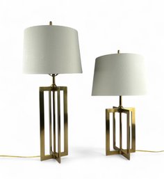 Restoration Hardware Transitional Brass Table Lamps