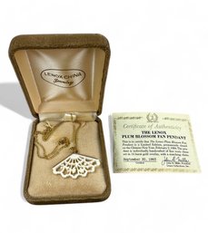 Lenox 14kt Gold Fill Encrusted Pendant And Assorted Costume Jewelry