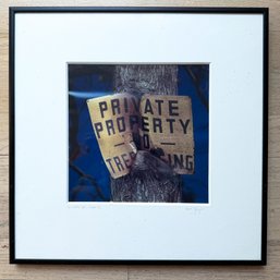 'THE HUNGRY TREE', PHOTOGRAPH SIGNED AND FRAMED