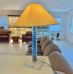 Carlo Moretti, Signed Handblown Glass Table Lamp