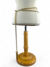Vintage Chanel Style Gold Chain LInk Belt With Tassel