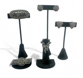 Antique And Vintage Sterling And Marcasite Jewelry