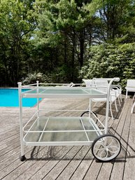 FINE QUALITY POWDER COATED ALUMINUM BAR CART