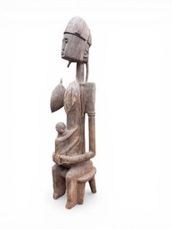 AFRICAN DOGON CARVED WOODEN FERTILITY SCULPTURE