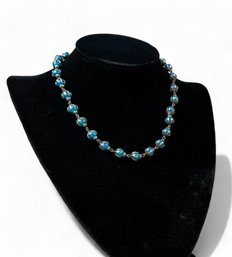 Turquoise And Sterling Silver Necklace