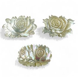 Antique Mother Of Pearl Brooches