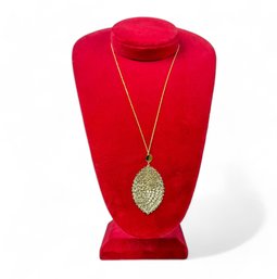 Sterling And Vermeil Italian Flake Necklace