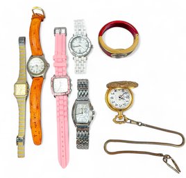 Selection Of Ladies Watches And A Pocket Watch