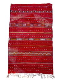 Vintage Moroccan Flat Weave Kilim 3' X 5'