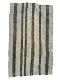 Antique Hand Woven Turkish Kilim In Tan And Brown 3 X 5'