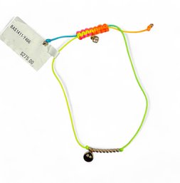 14kt Yellow Gold Charm Rope Bracelet, New With Tags