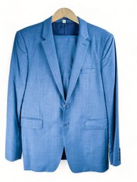 Petrol Blue Burberry Suit