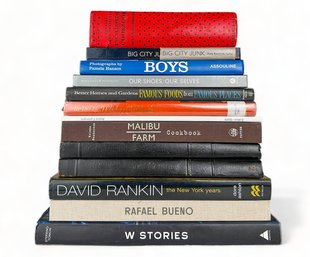 13 Hardcover Books, Fashion - Art - Cooking