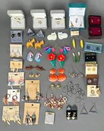 Collection Of Interesting Earrings And Gold Fill Necklaces - Scallions And Corn!?