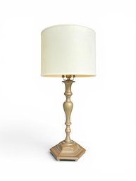 (19th C) INSPIRED BRASS TABLE LAMP
