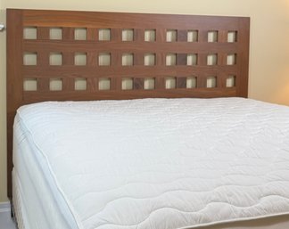 Solid Wood Headboard And Bloomingdales Hudson Park Queen Mattress