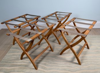 Four Solid Wood Folding Butler Stands