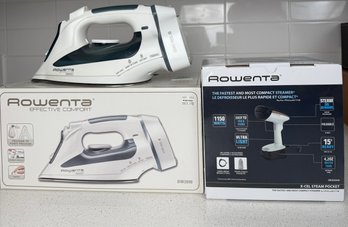 Rowenta Steam And Flat Iron, With Box