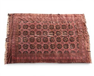 ROOM-SIZED ANTIQUE BOKHARA ORIENTAL RUG