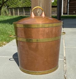 James Casey, Hand Made Copper And Brass Ice Bucket