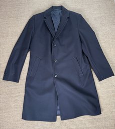 Mens Hugo Boss Cashmere Button Down Coat Size 44R