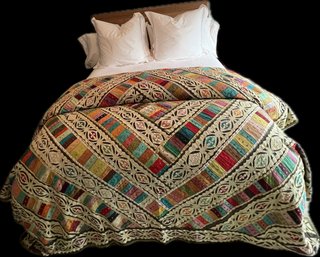 Queen Size Decorative Bed Coverings - 2 Quilts