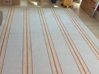 Stark Custom Room Sized Rug In Beige And Tan Stripe 14' X 10'