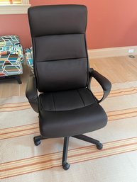 Padded Office Or Desk Chair On Castors
