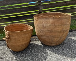 Two Yanomami Gathering Baskets