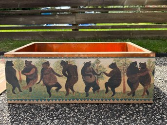 Dancing Bear Planter With Full Copper Lining