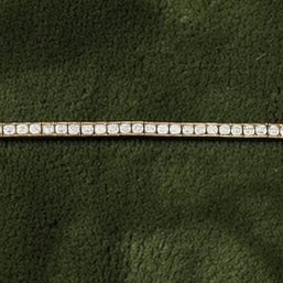 Sterling Silver Clear Stone Tennis Bracelet