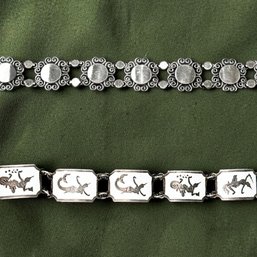 Beau And Siam Sterling Silver Link Bracelets