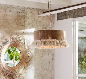 Anthropologie Home, Bohemian Rara Ceiling Pendant, New