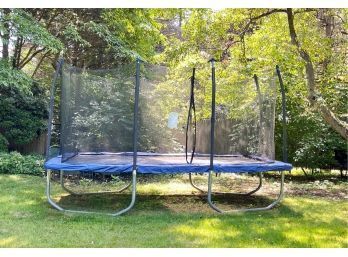 Ocean Master Fitness Co Trampoline With Fiber Flex Enclosure