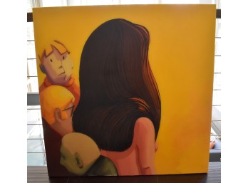 Chuck Agro The Red Carpet 2005 Signed Acrylic Painting On Canvas