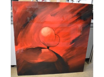 Chuck Agro (b. 1955) “Perfect Landscape” 1995 – Large Abstract Painting, Signed