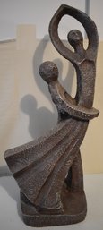 Modernist Abstract Dancing Couple Figurative Sculpture