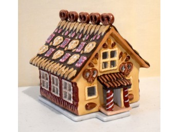 Villeroy & Boch Porcelain Gingerbread House Tea Light Candle Holder