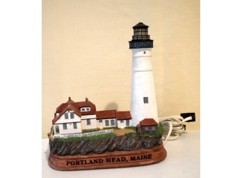 Portland Head Light Maine Lighthouse Illuminated Decorative Model