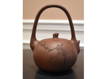 Signed Chinese Yixing Zisha Clay Teapot By Zhou Jianfang